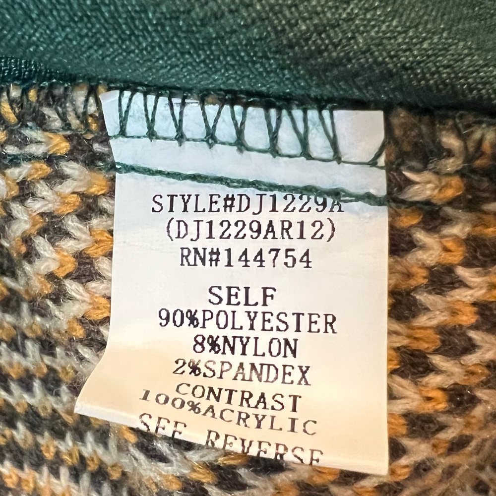 Davi & Dani Kendra Corduroy Shacket Jacquard Sweater Knit Back. Size Small. NWOT - Picture 9 of 11